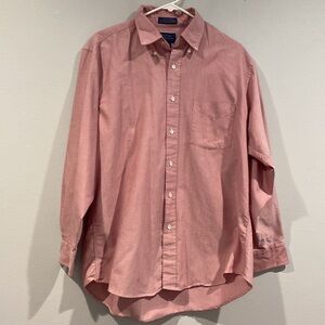 Pink Cambridge Classics Long Sleeve Button Down Dress Shirt - Size 16 1/2 32-33
